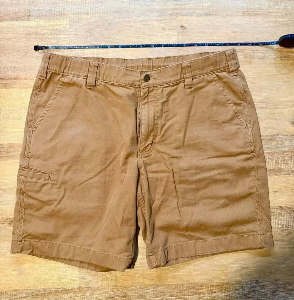 Carhartt Rugged Flex Relaxed-Fit Canvas Work Shorts Carhartt Brown Size 34